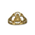 Anillo de oro 18k con virgen del Rocío
