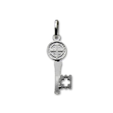 Colgante de plata de la llave de San Benito