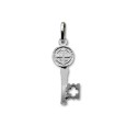 Colgante de plata de la llave de San Benito Colgante de plata de la llave de San Benito