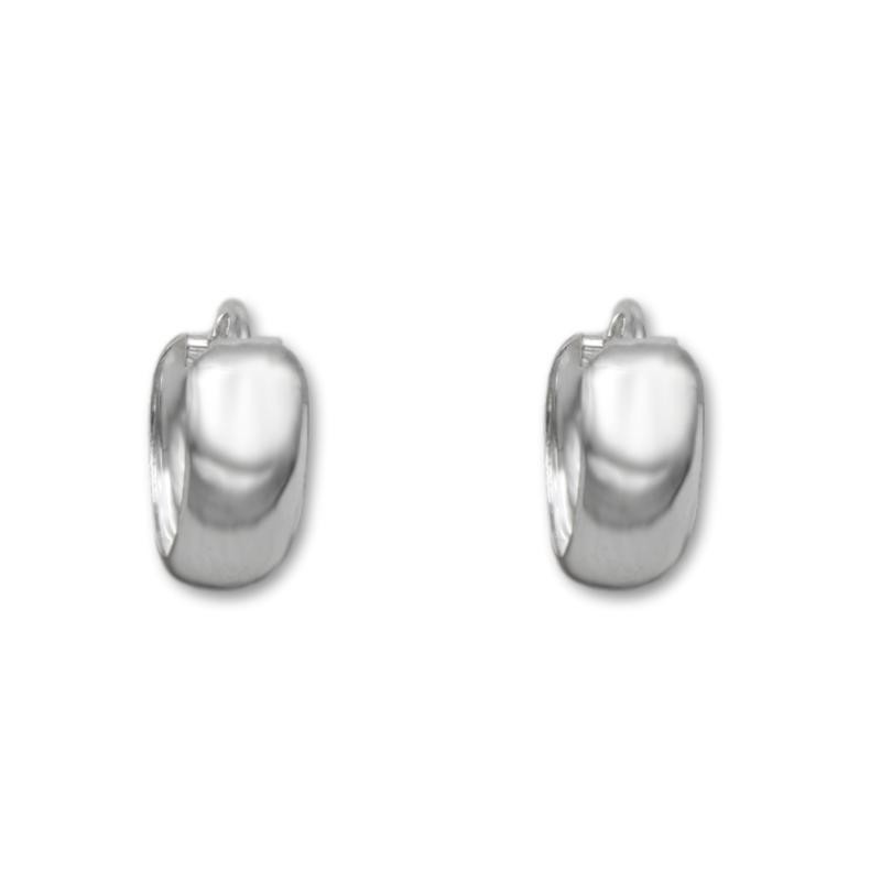 Pendiente de plata aro ancho 5mm y diametro 12mm Pendiente de plata aro ancho 5mm y diametro 12mm