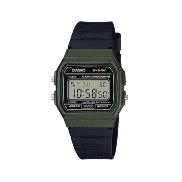 Reloj vintage digital Casio unisex verde militar