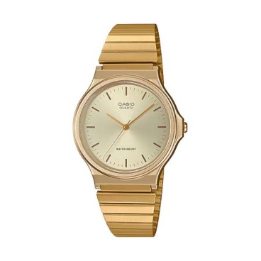 Reloj vintage analógico dorado Casio unisex champán