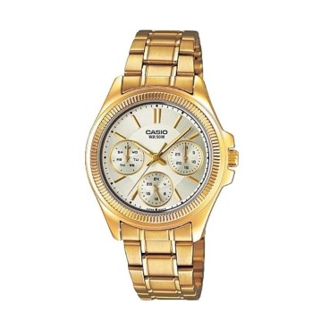 Reloj analógico Casio unisex acero dorado