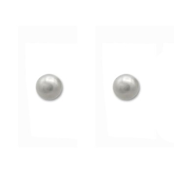 Pendiente en oro de 18k, de diseño clásico tiene una perla de 5.5mm 