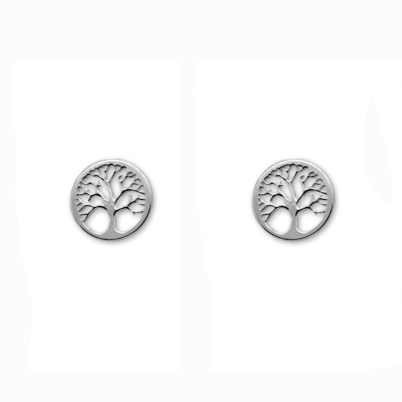 Pendiente de plata arbol de la vida