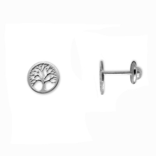 Pendiente de plata arbol de la vida