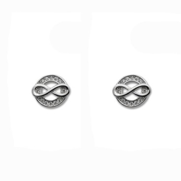 Pendiente en plata de ley de infinito con cierre de presión