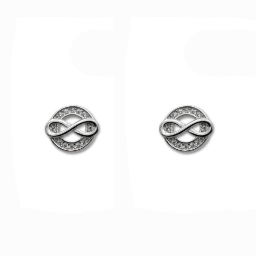 Pendiente en plata de ley de infinito con cierre de presión