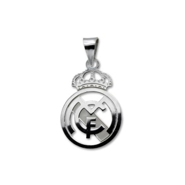 Precioso colgante en plata de ley del escudo del Real Madrid pequeño