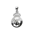 Colgante de plata escudo del Real Madrid CF