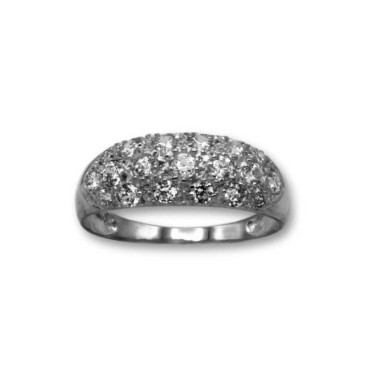 Anillo de oro con circonitas, circonitas de calidad extra. Ofertas!!