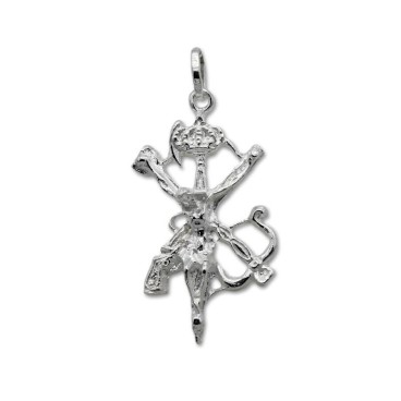 Magnifica cruz de la legión de plata de 1ªLey con cristo en relieve tamaño grande