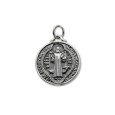 Medalla de plata San Benito 21mm Medalla de plata San Benito 21mm
