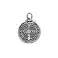 Medalla de plata San Benito 21mm Medalla de plata San Benito 21mm