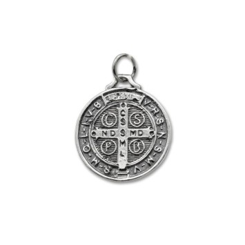 Medalla de San Benito en plata 1ªLey 925 milésimas