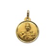 Medalla de oro escapulario mediana