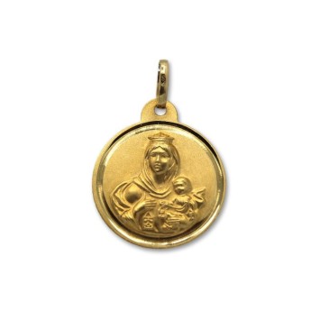 Medalla de oro escapulario mediana