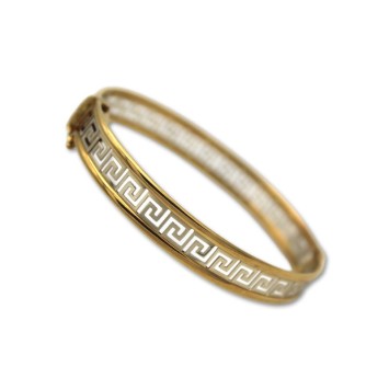 Pulsera de oro greca