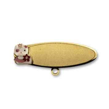 Alfiler de bebe spotty vestido esmalte