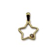Colgante de oro estrella con circonita
