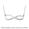 Gargantilla en plata personalizado infinito