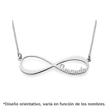 Colgante personalizado infinito