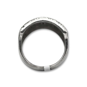 Anillo de plata vieja con marcasitas
