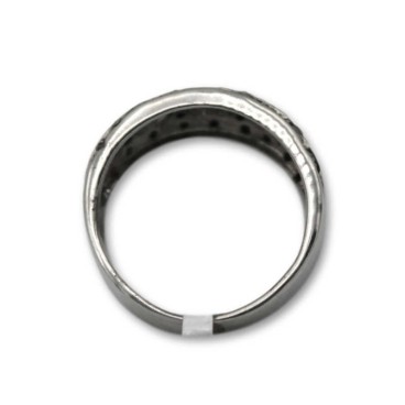 Anillo de plata vieja con marcasitas rombo